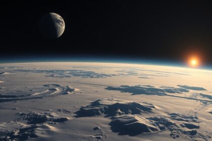 Uránusz Titánia holdjának látványa a Földről