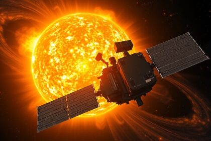 Ulysses űrszonda a Nap előtt, napkutatás céljából