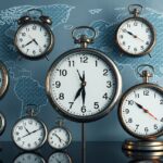 Világidő és időzónák óra térképpel