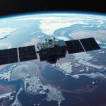 Infravörös csillagászati műhold az űrben, a Föld felett