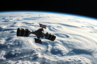 A Venus Express műhold panorámája a Vénusz légkörében