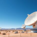 A Very Large Array rádióteleszkóp antennái a sivatagban