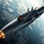 A Voszhod űrhajó az űrben, a Föld felett