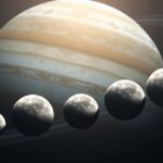 Skandináv holdcsoport és Uránusz, űrbeli kép