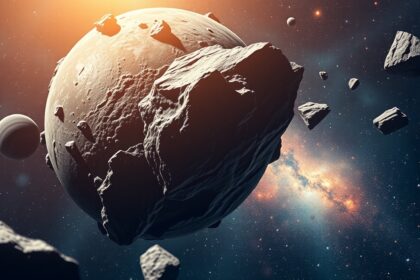 Interplanetáris anyag és aszteroida törmelék az űrben.