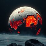 Io, Jupiter legbelső holdja vulkáni tájakkal és kitörésekkel