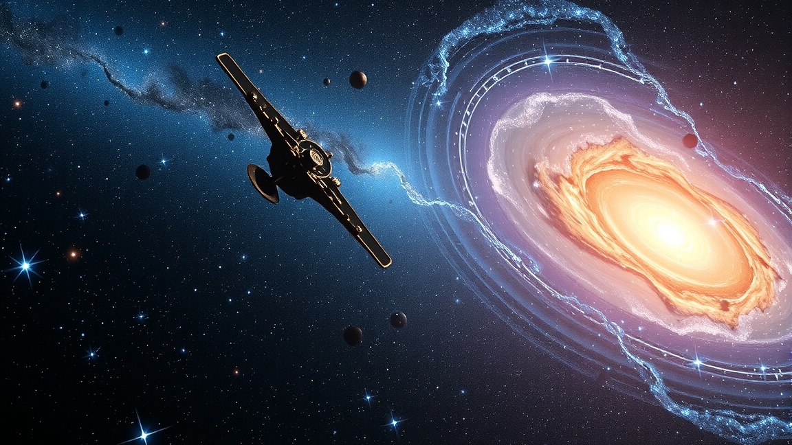 Űrhajó a galaxis mellett, a Hubble-állandó kozmológiás jelentősége