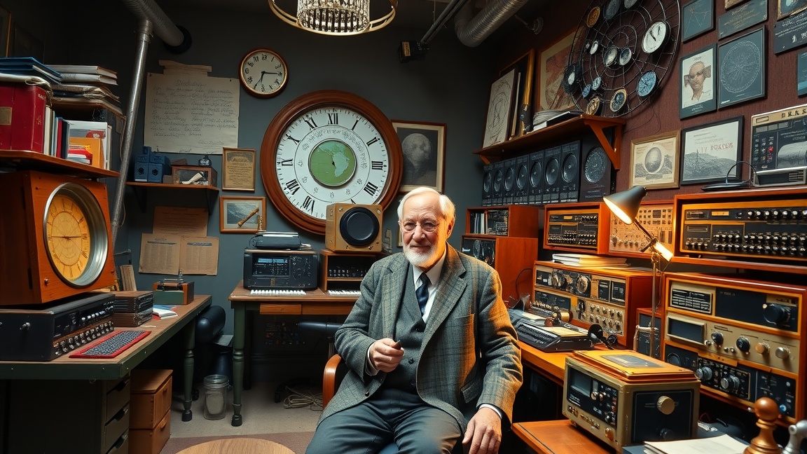 Karl Guthe Jansky a rádiócsillagászat laboratóriumában