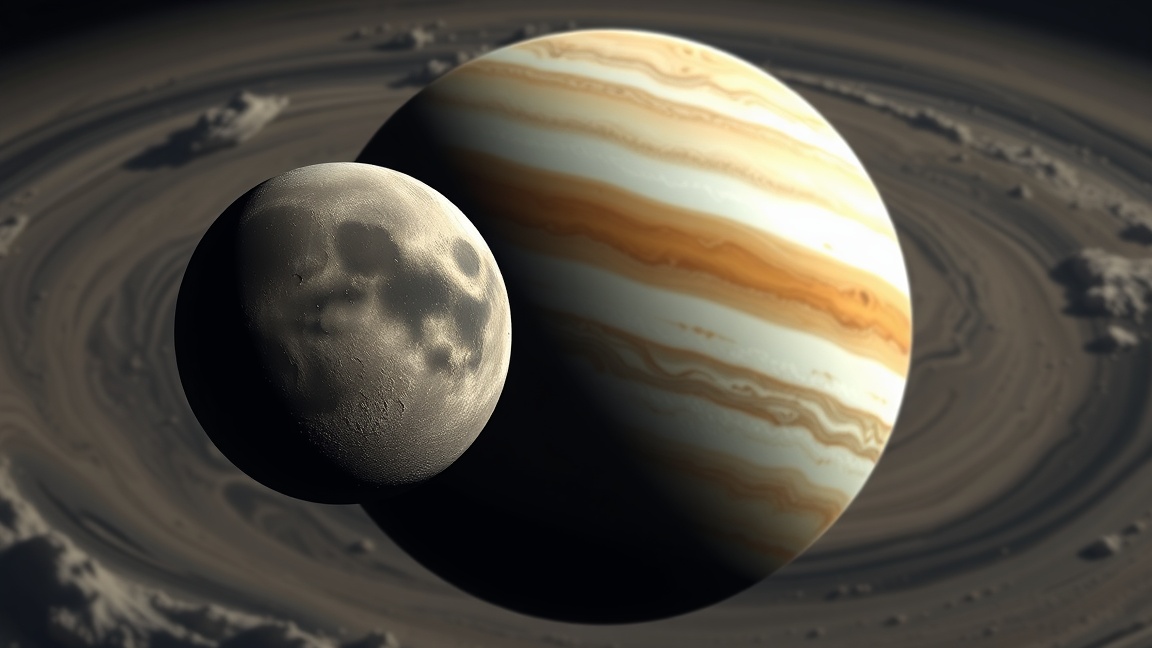 Léda, Jupiter egyik holdja és maga a Jupiter bolygó